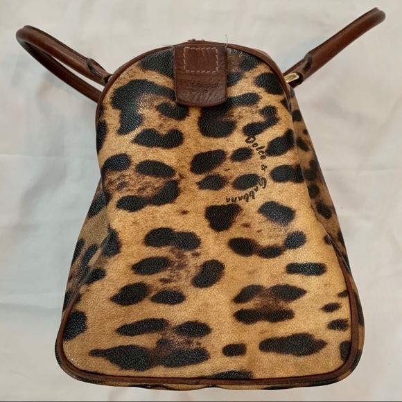 Dolce & Gabbana Coated Canvas Leopard Satchel - Picture 6 of 11